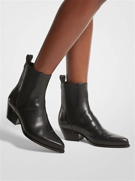 michael kors kinlee boots|MICHAEL Michael Kors Women's Kinlee Leather Pull .